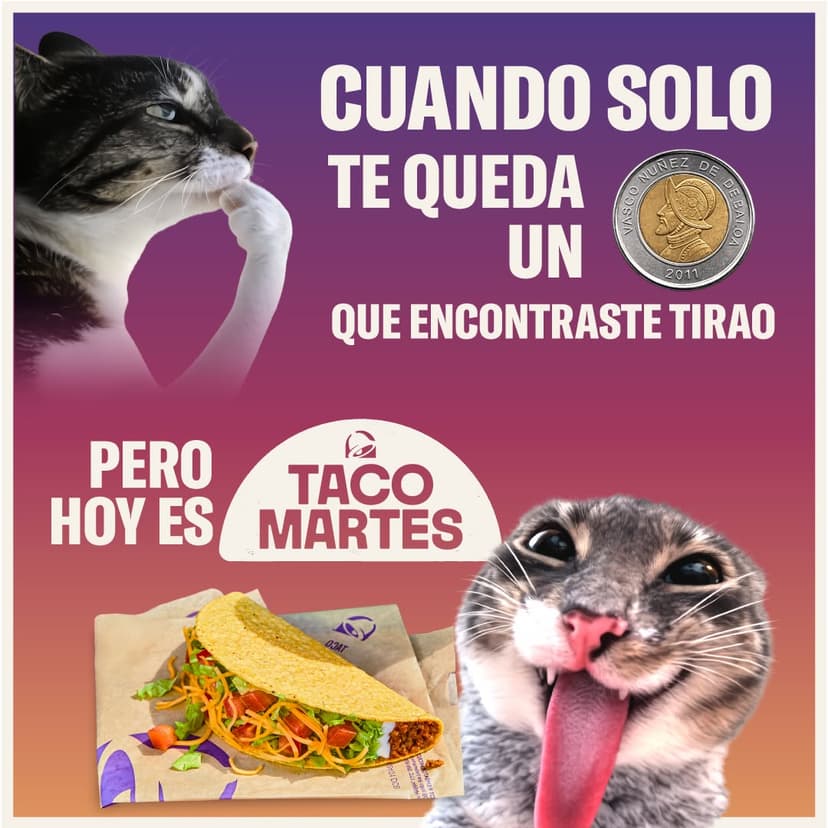 Taco Martes: Crunchy Taco Supreme a $1