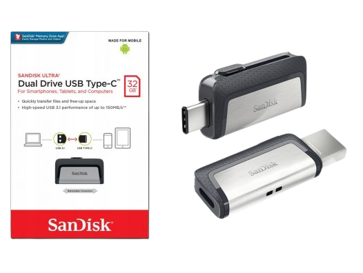Memoria Usb Sandisk 32GB Doble conector Usb A y Usb C - Panaoferta