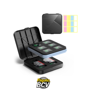 Estuche para tarjetas de memoria almacena 10 SD 6 Microsd y 2 CF