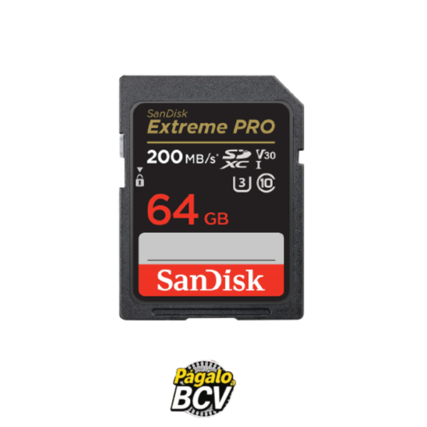 200mb/s 64Gb Tarjeta SanDisk Extreme PRO SDHC y SDXC UHS-I