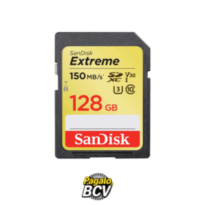 Memoria SD 128GB Extreme Sandisk 180Mb/s para cámaras fotográficas