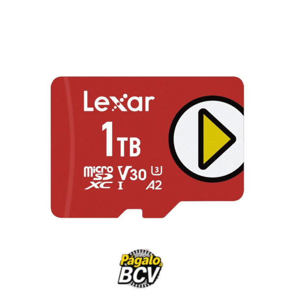 Memoria Microsd 1TB modelo lexar play  v30 velocidad 160Mb/s