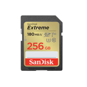 Memoria SD 256GB Sandisk Extreme V30 U3 A2