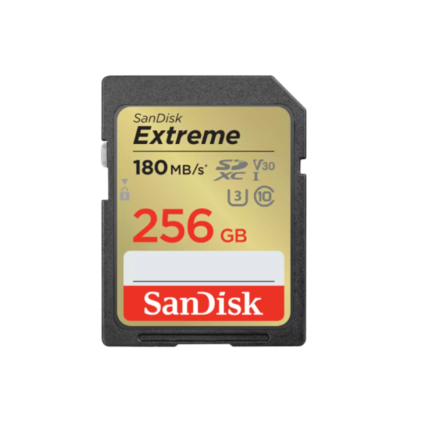 Memoria SD 256GB Sandisk Extreme V30 U3 A2