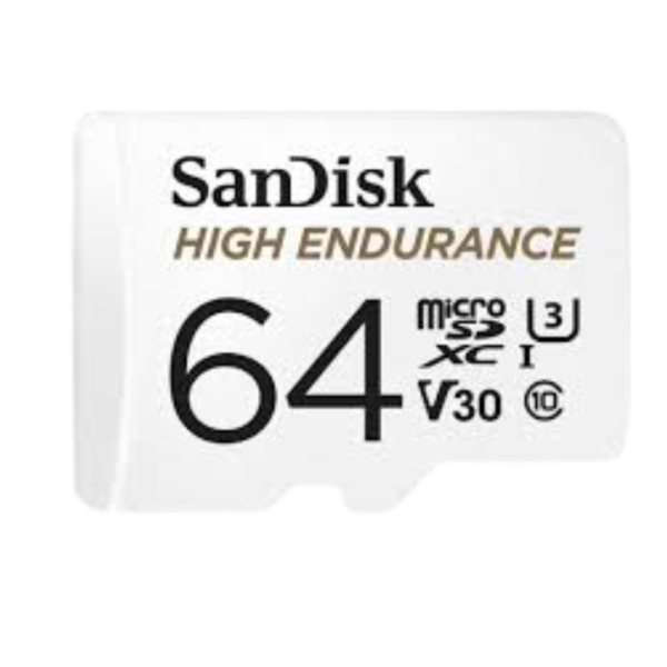 Memoria Microsd 64GB sandisk High Endurance de Alta Resistencia