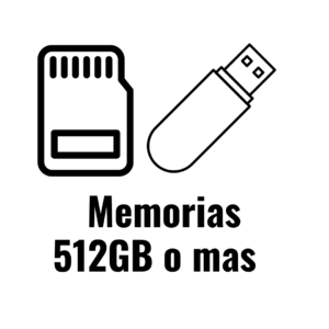 Memorias 512Gb o más