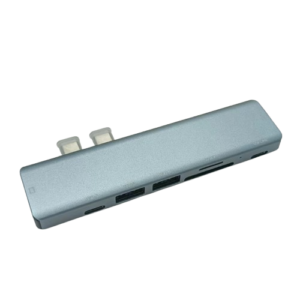 Adaptador Hub 7 en 2 con Hdmi para macbook con 2 puertos tipo C